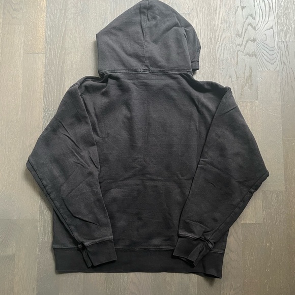 Brandy Melville black embroidered butteryfly hoodie - Picture 2 of 7